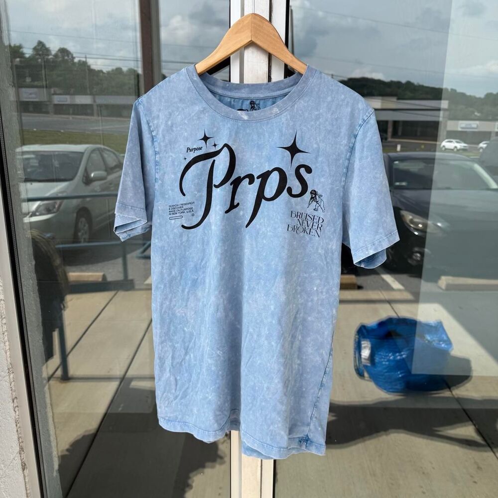Prps Japanese Denim Co. Tye-Die Tee Blue Size Large